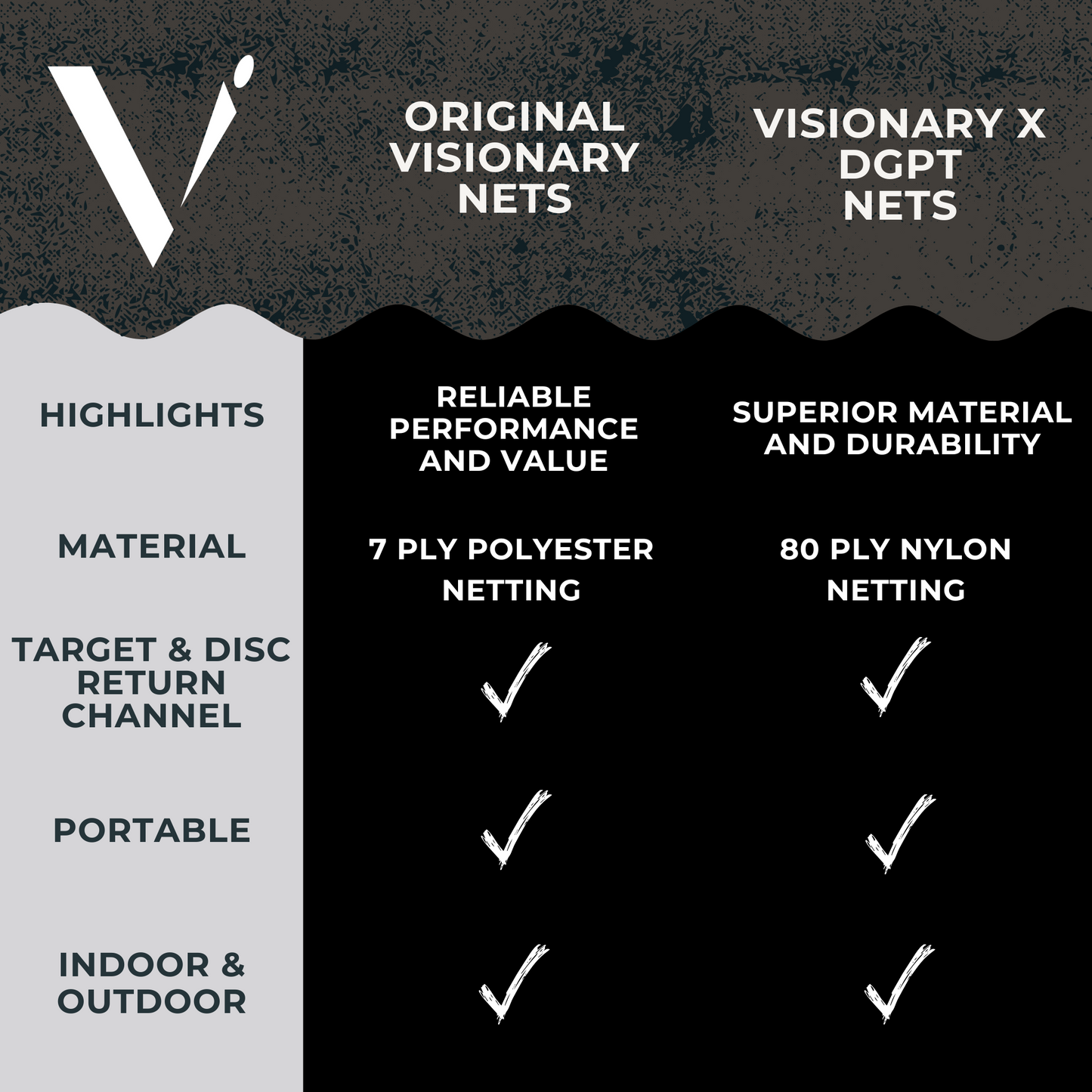 10x10 Visionary x DGPT Pro Disc Golf Net