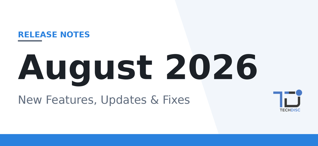 August 2026 Release Notes